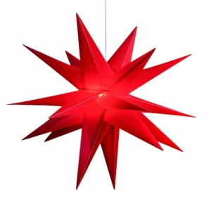 STERNTALER Étoile Jumbo rouge pour l’extérieur 18 branches^ Lumière De Noël