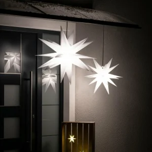 STERNTALER Étoile LED, 18 branches, Ø 25 cm, blanche^ Lumière De Noël