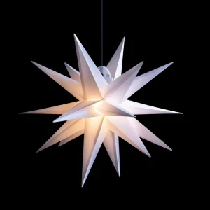 STERNTALER Étoile LED extérieur 18 branches blanche, Ø 40 cm^ Lumière De Noël