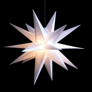 STERNTALER Étoile LED extérieur 18 branches blanche, Ø 55 cm^ Lampes Décoratives