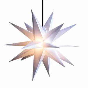 STERNTALER Étoile LED extérieur 18 branches blanche, Ø 55 cm^ Lampes Décoratives