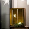 STERNTALER Étoile LED, extérieur 18 bras Ø 12 cm pile blanche^ Lumière De Noël