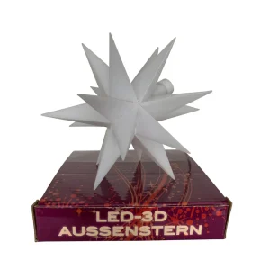 Deco Trend Étoile LED extérieur, pile 18 bras Ø 12 cm blanche^ Lumière De Noël