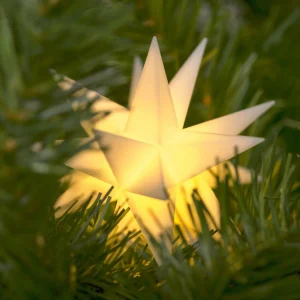 Deco Trend Étoile LED intérieur 18 bras Ø 12 cm blanche pile^ Lumière De Noël