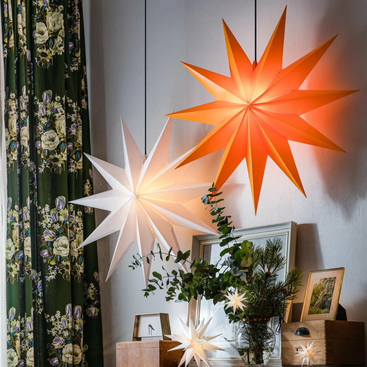 toile_led_intrieur_extrieur_pile__cm_blanc_1.webp STERNTALER Étoile LED intérieur extérieur pile Ø 25 cm blanc^ Lumière De Noël