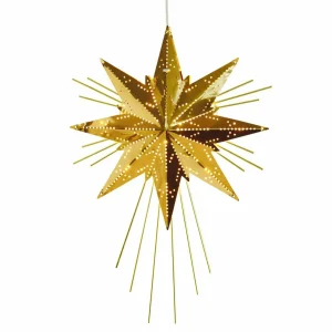 STAR TRADING Étoile Mini Luxe en métal, laiton^ Lumière De Noël