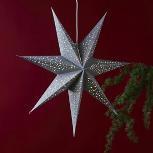 STAR TRADING Étoile papier Blinka sans éclairage Ø60 cm argent^ Lumière De Noël