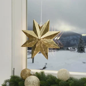 STAR TRADING Étoile perforée en laiton brillant^ Lumière De Noël