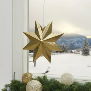 STAR TRADING Étoile perforée en laiton brillant^ Lumière De Noël