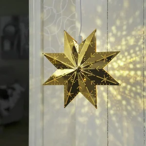STAR TRADING Étoile perforée en laiton brillant^ Lumière De Noël