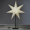 STAR TRADING Étoile sur pied Frozen, 7 branches, noire/blanche^ Lumière De Noël