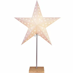 STAR TRADING Étoile sur pied Leo à motif étoilé^ Lumière De Noël