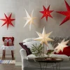 STAR TRADING Étoile sur pied Sensy, hauteur 78 cm, blanche^ Lumière De Noël