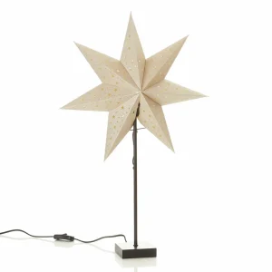 Markslöjd Étoile sur pied Solvalla - hauteur 69 cm doré^ Lumière De Noël