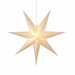 STAR TRADING Étoile suspendue Sensy, Ø 100 cm, blanche^ Lumière De Noël