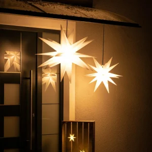 STERNTALER Étoile XXL extérieur 18 branches 80 cm blanche^ Lumière De Noël