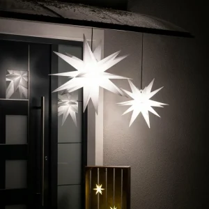 STERNTALER Étoile XXL extérieur 18 branches 80 cm blanche^ Lumière De Noël