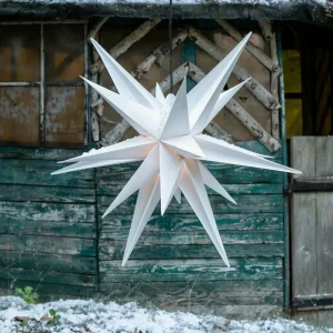 STERNTALER Étoile XXL extérieur 18 branches 80 cm blanche^ Lumière De Noël
