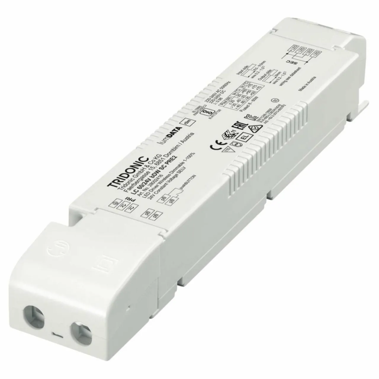 tridonic_driver_led_lc_w_v_bdw_sc_pre_dim_0-1.webp TRIDONIC driver LED LC 60W 24V bDW SC PRE2 dim^ Bloc D'Alimentation Courant Constant