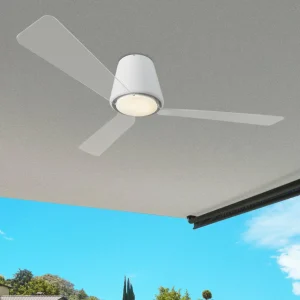 LEDS-C4 Ventil. de plafond Garbí intemporel av. lum. LED^ Ventilateurs