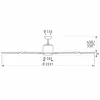 CasaFan Ventilateur Big Smooth Eco 220 cm blanc^ Ventilateurs