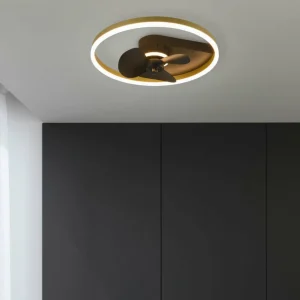 Reality Leuchten Ventilateur Borgholm avec LED, CCT, noir^ Ventilateurs