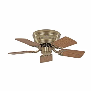 CasaFan Ventilateur Classic Flat III laiton antique Ø 75 cm^ Ventilateurs