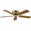 CasaFan Ventilateur Classic Flat III laiton antique Ø 132 cm^ Ventilateurs
