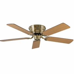 CasaFan Ventilateur Classic Flat III laiton antique Ø 132 cm^ Ventilateurs