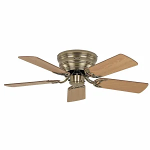 CasaFan Ventilateur Classic Flat III laiton antique Ø 103 cm^ Ventilateurs