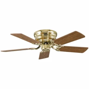CasaFan Ventilateur Classic Flat III laiton poli 103 cm^ Ventilateurs