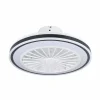 EGLO Ventilateur de plafond Almeria LED CCT, blanc/noir^ Ventilateurs