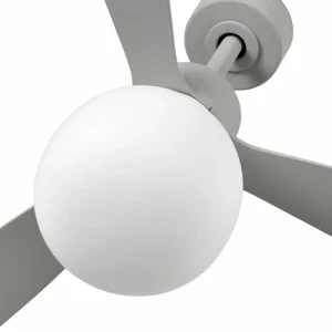 FARO BARCELONA Ventilateur de plafond Amelia Ball lampe LED gris^ Ventilateurs
