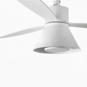 FARO BARCELONA Ventilateur de plafond Amelia Cone lampe LED blanc^ Ventilateurs