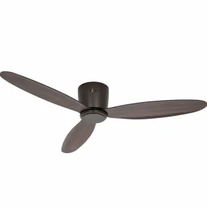 CasaFan Ventilateur de plafond Eco Plano II, bronze, silencieux, Ø 132 cm^ Ventilateurs
