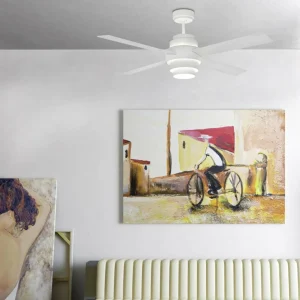 FARO BARCELONA Ventilateur de plafond efficace Disc avec LED^ Ventilateurs