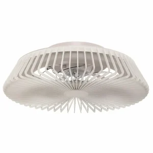 Mantra Iluminación Ventilateur de plafond Himalaya LED, App, télécommande, blanc^ Ventilateurs