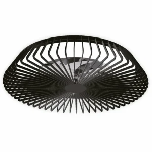 Mantra Iluminación Ventilateur de plafond Himalaya LED App, télécommande, noir^ Ventilateurs
