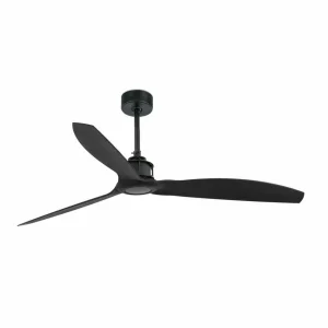 FARO BARCELONA Ventilateur de plafond Just Fan M, noir mat^ Ventilateurs