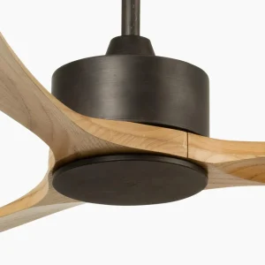 FARO BARCELONA Ventilateur de plafond Kauai XL, DC, brun^ Ventilateurs