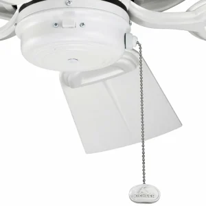 KICHLER Ventilateur de plafond Kevlar 42 IP44, blanc, Ø 107 cm^ Ventilateurs