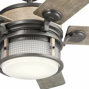 KICHLER Ventilateur de plafond LED Ahrendale, IP44^ Ventilateurs