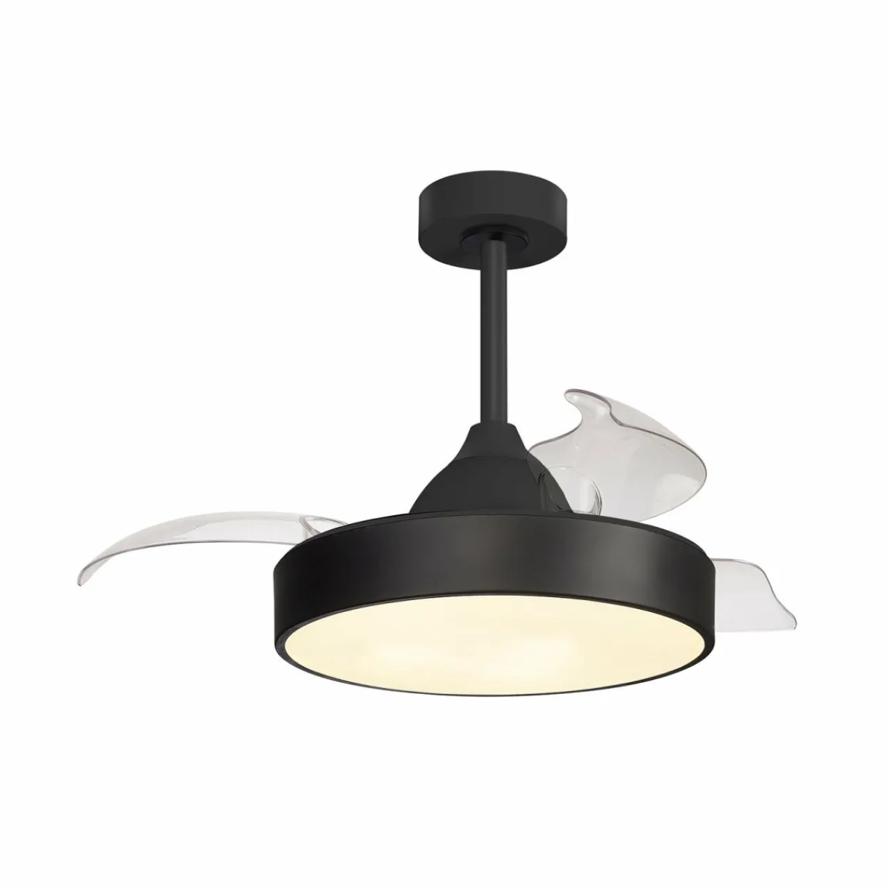 Mantra Iluminación Ventilateur de plafond LED Alaska Mini noir DC silencieux 91 cm CCT^ Ventilateurs