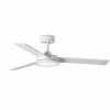 FARO BARCELONA Ventilateur de plafond LED Barth avec lampe, blanc^ Ventilateurs