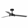 FARO BARCELONA Ventilateur de plafond LED Barth avec lampe, noir^ Ventilateurs