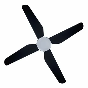 Beacon Lighting Ventilateur de plafond LED Beacon Aria CTC, noir, 122 cm, silencieux^ Ventilateurs