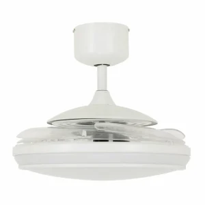 Beacon Lighting Ventilateur de plafond LED Beacon Fanaway Evo 1 blanc 121 cm silencieux^ Ventilateurs