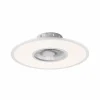 JUST LIGHT. Ventilateur de plafond LED Flat-Air, CCT, blanc, Ø 59,5cm^ Ventilateurs