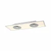 JUST LIGHT. Ventilateur de plafond LED Flat-Air, CCT, blanc, 120x40cm^ Ventilateurs