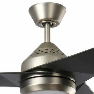 KICHLER Ventilateur de plafond LED Jade, noir, silencieux, Ø 152 cm, 60 W^ Ventilateurs